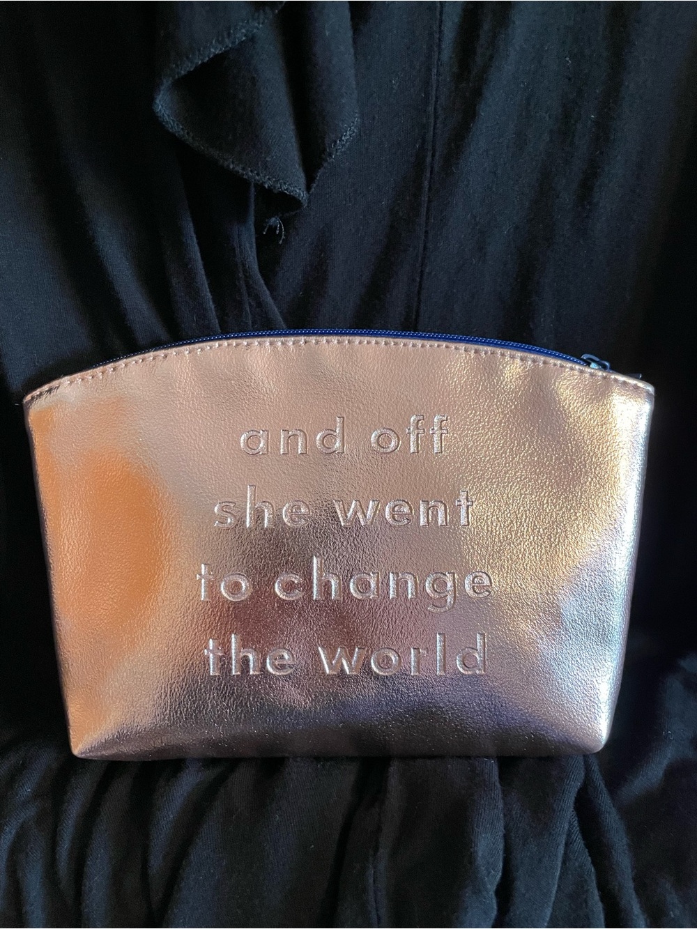 ipsy Rose Gold Zip Cosmetic Pouch